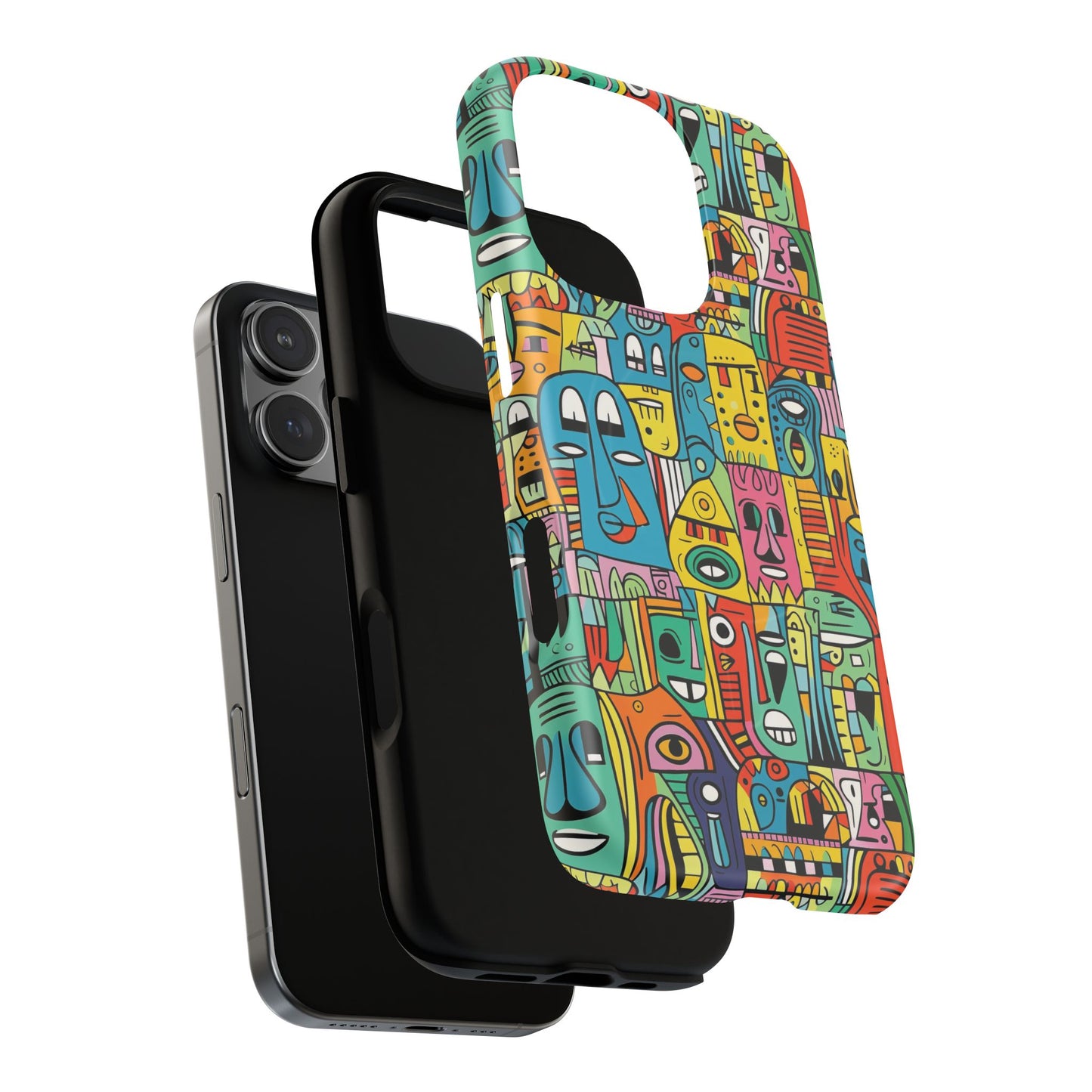 Vibrant Art Magnetic Phone Case, Colorful Protector, Unique iPhone Case, Gift for Artists, Trendy Tech Accessory