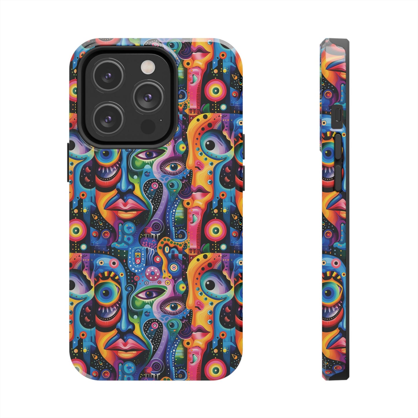 Psychedelic Visions Vibrant Art iPhone and Samsung Phone Case - Stylish Tough Case for Artists & Creatives.