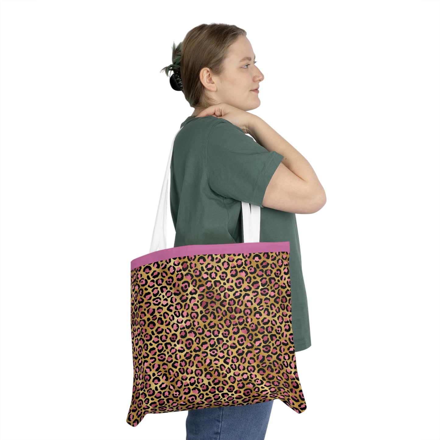 Leopard Luxe Shoulder Tote Bag - Colorful Everyday Accessory