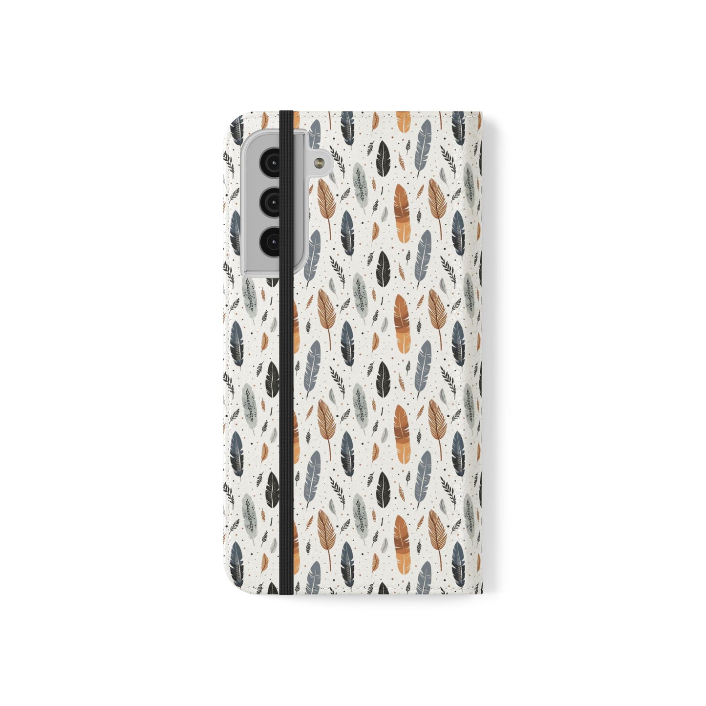 Whispering Feathers iPhone and Samsung Flip Cases