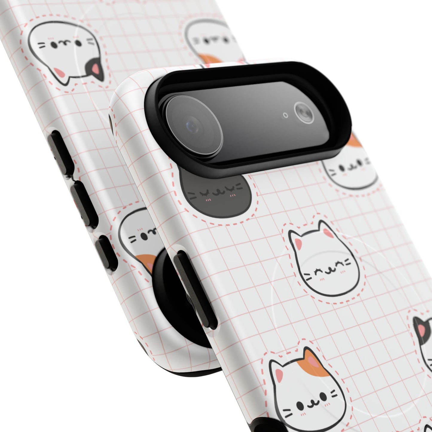 Cute Cat Tough Magnetic Case, iPhone Cover, Cat Lover Gift, Cute Cat Accessories, Pet-Themed iPhone Case