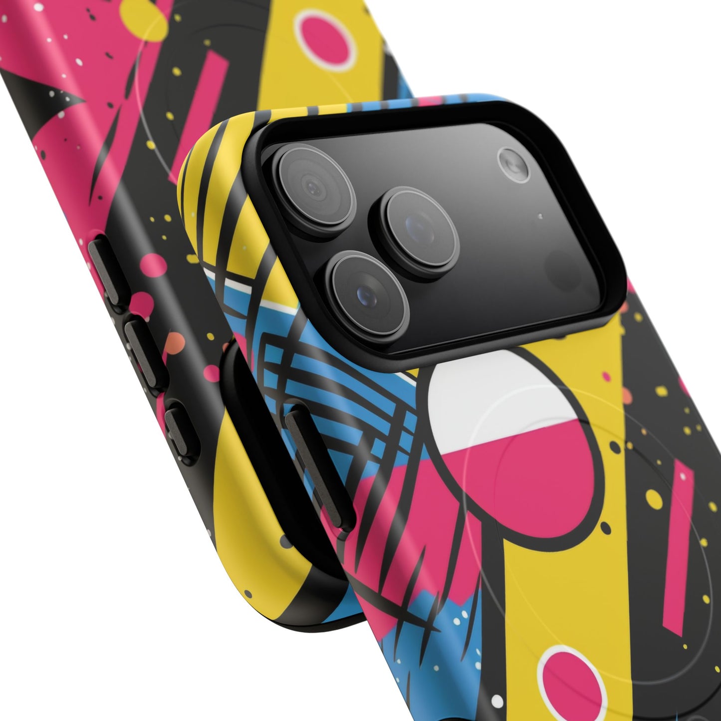 Electric Motion Mix iPhone Cases for Creative Souls | Tough iPhone Magnetic Cases, Stylish Protection, Unique iPhone Accessories, Gift for Art Lovers, Retro Vibes