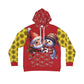 That Ugly Christmas Men's Hoodie with All-Over Print Design - Silky Smooth Polyester Fabric