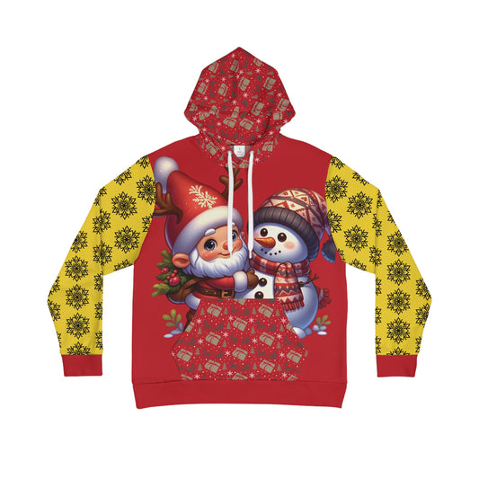 That Ugly Christmas Men's Hoodie with All-Over Print Design - Silky Smooth Polyester Fabric