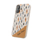 Personalized Whispering Feathers Samsung and iPhone Biodegradable Case, Custom Name Case.