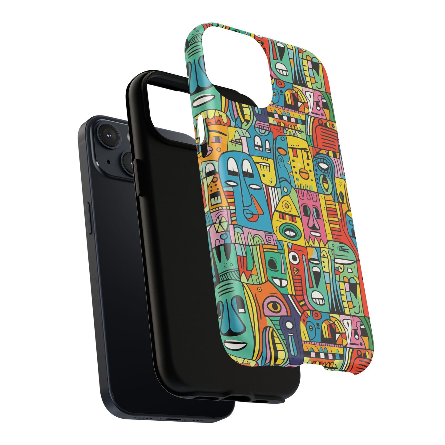 Vibrant Art Magnetic Phone Case, Colorful Protector, Unique iPhone Case, Gift for Artists, Trendy Tech Accessory