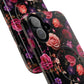 Starry Rose Garden Tough Magnetic Phone Case, Stylish Phone Cover, Gift for Her, Elegant Floral Design, Durable Phone Accessories