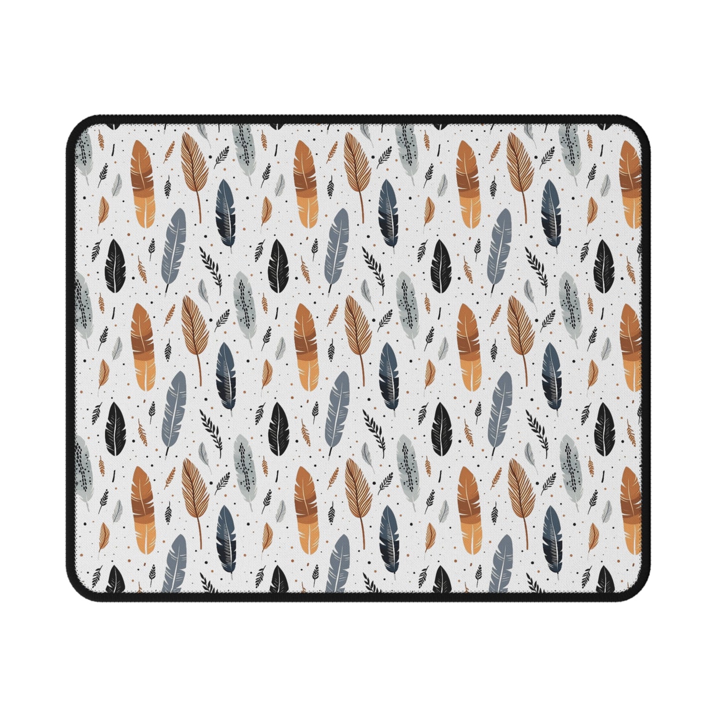 Whispering Feathers Stylish Pattern Gaming Mouse Pad - Non-Slip Desk Accessory.