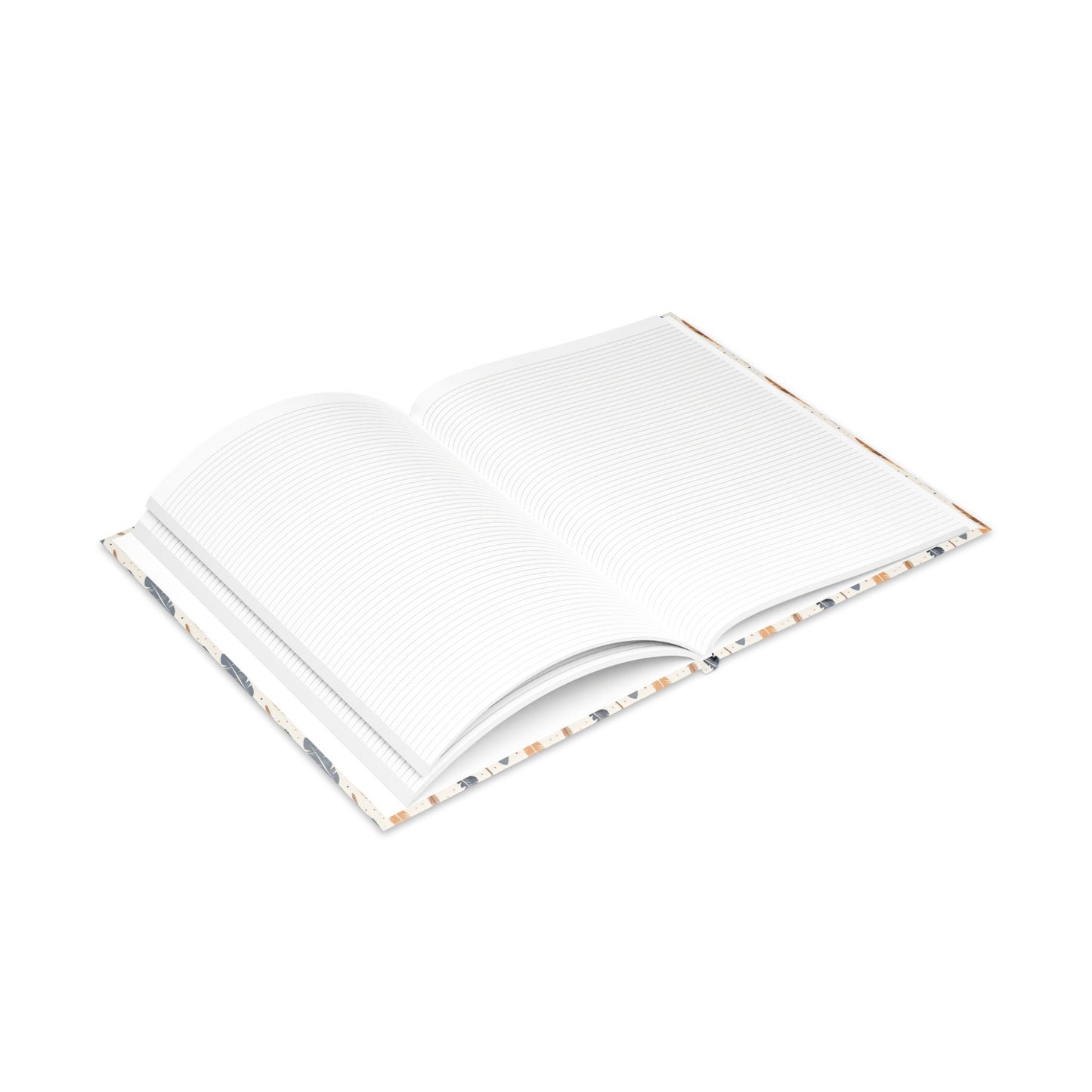 Whispering Feathers Hardcover Notebook with Puffy Covers