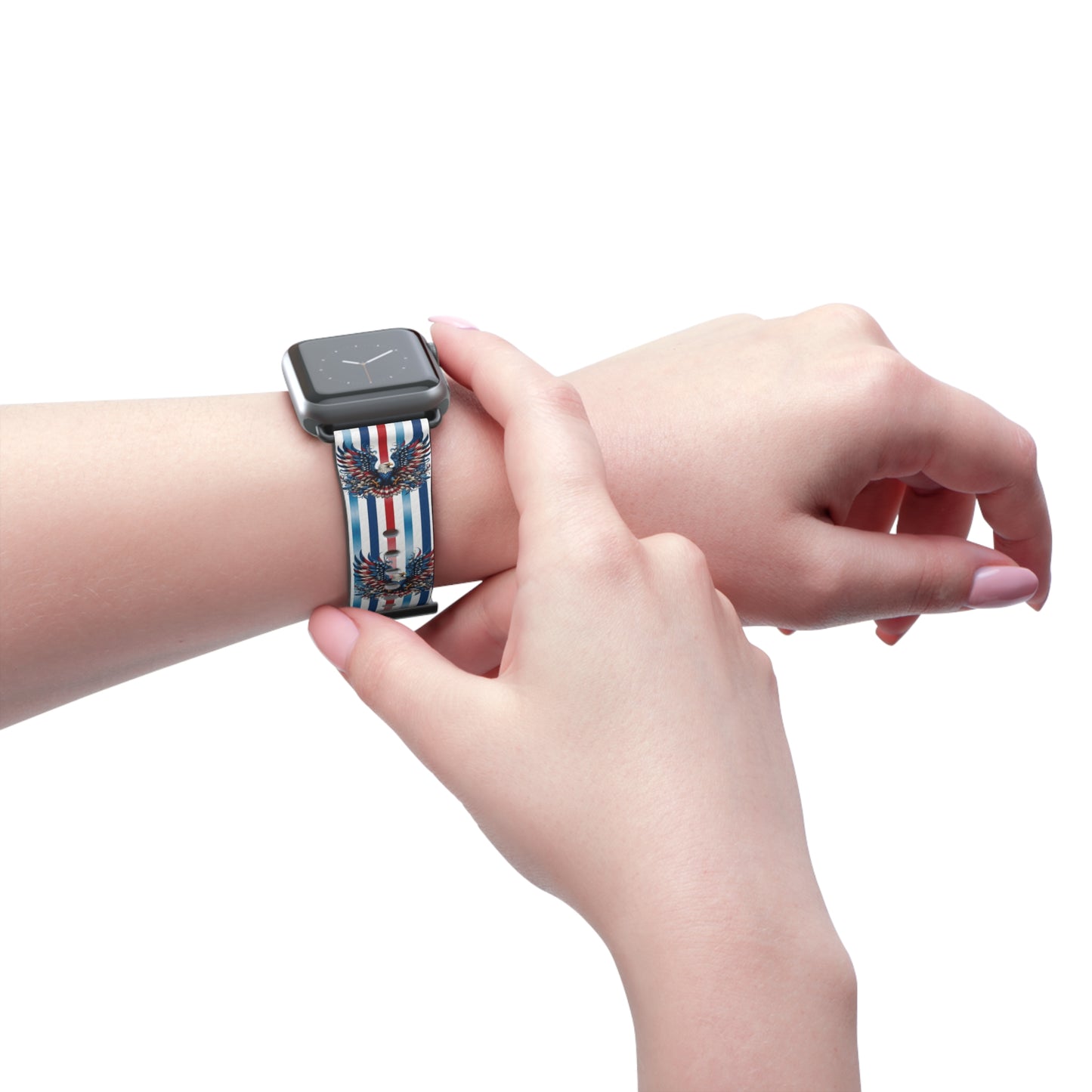 Patriotic Pride Eagle Watch Band - Stylish Accessory for Freedom Lovers.