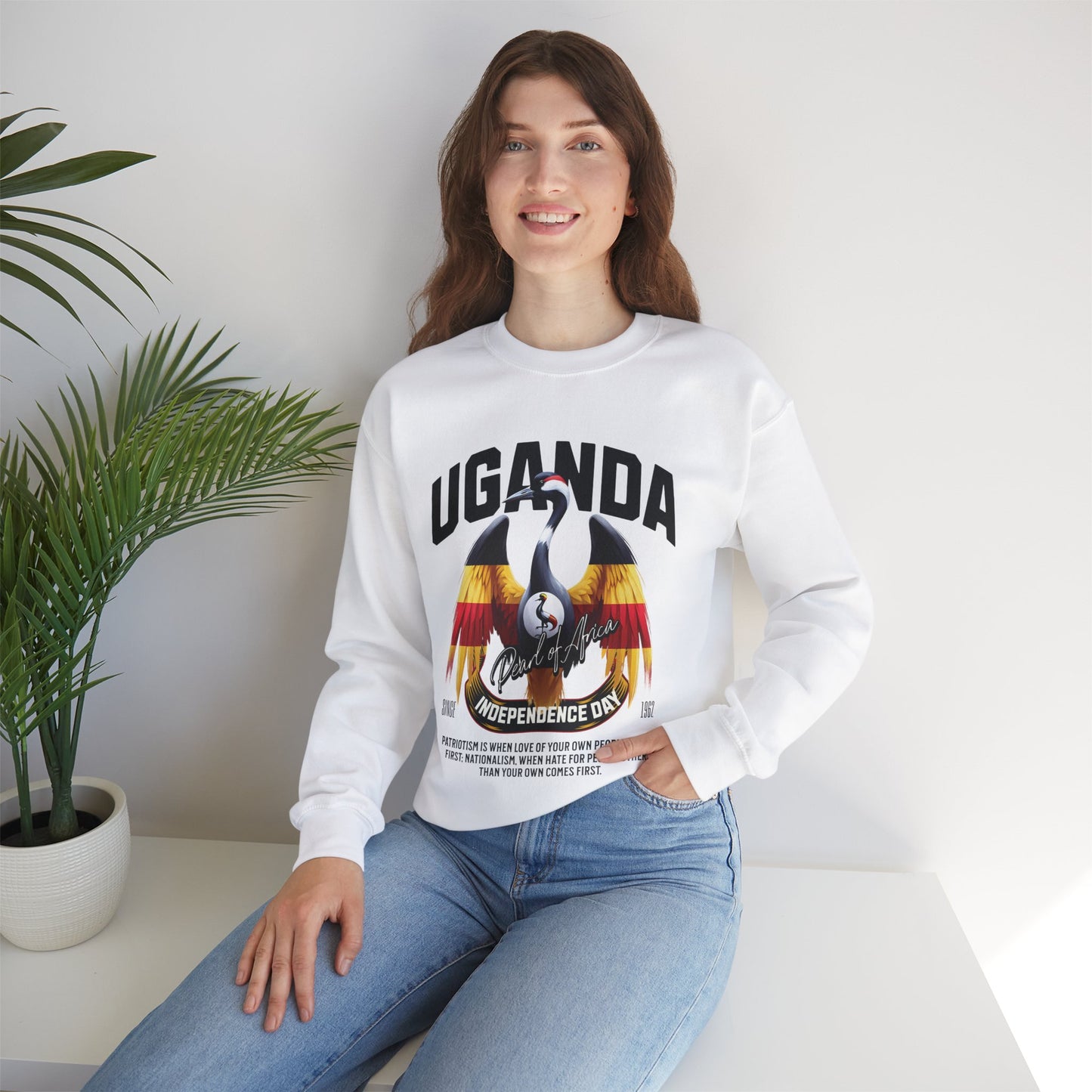 UGANDA Unisex Heavy Blend™ Crewneck Sweatshirt