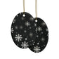 Snowflake Elegance Ceramic Ornaments (1pcs, 5pcs, 10pcs, 20pcs)