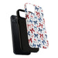 Patriotic Coquette Tough iPhone Magnetic Case, Stylish Gift for Her, Summer Celebrations, Cute Bow Design