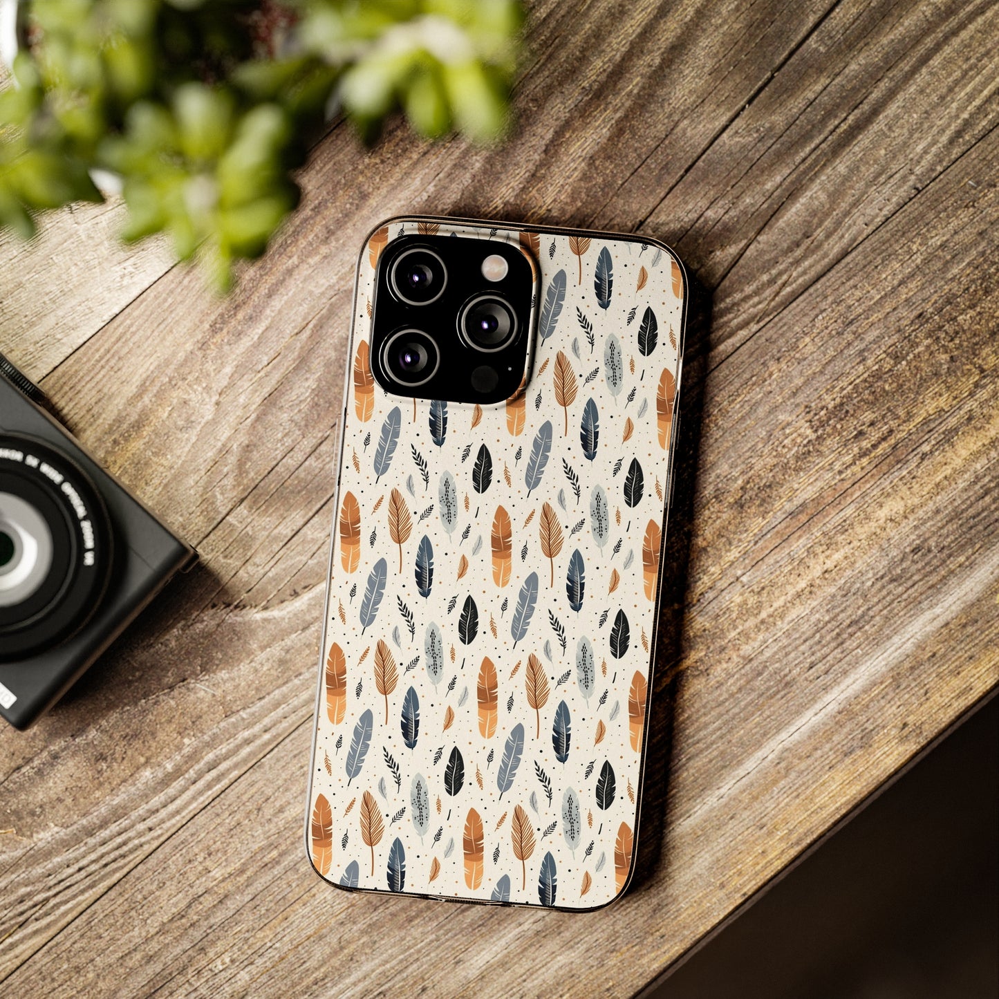 Whispering Feathers Soft iPhone, Google and Samsung Cases