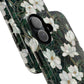 Midnight Magnolia Tough iPhone Magnetic Case, Stylish Stained Glass iPhone Protection, Nature Lover Gift, Spring Vibes