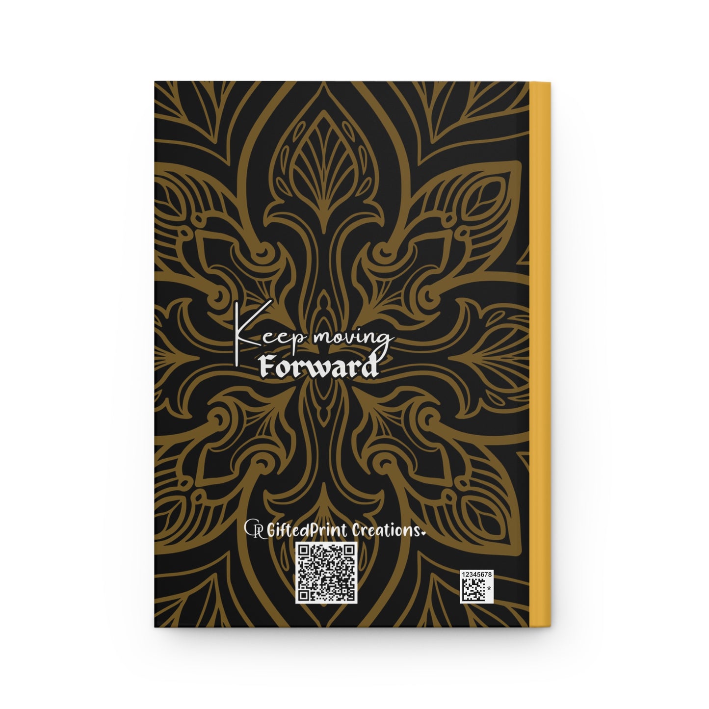 Inspirational Hardcover Journal for Notes | Keep Moving Forward | Nature & Mandala Design | Ideal Gift for Writers, Graduates, and Travelers