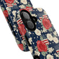 Liberty in Bloom Tough iPhone Magnetic Case, Floral Design, Gift for Moms, Gift for Dads,  iPhone Accessories, Patriotic iPhone Accessory.