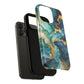 Ocean Quartz Luxe Marble Pattern Tough Magnetic iPhone Case, Phone Accessories, Luxury Gift, Durable iPhone Cover, Unique Design for iPhone Users.