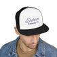Purple 'ELOHIM, GENESIS 1:1'  Embroidered 5 Panel Trucker Cap | Casual Style Hat, Adjustable, Unisex, Perfect Gift for Outdoors, Festivals, Daily Wear