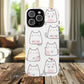 Cute Kawaii Cat Tough Magnetic iPhone Case, Cute Cat Lover Gift, Kawaii iPhone Cover, Tough iPhone Case, Unique Pet Themed Accessory,