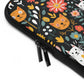 Whimsical Feline Garden Laptop Sleeve