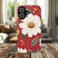 Floral Fusion Tough Magnetic Phone Case | Flower Design, Durable Protective Cover, Gift for Her, Spring Style, Unique Phone Accessory.