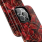 Crimson Bloom Tough iPhone Magnetic Case, Protective iPhone Case, Stylish iPhone Cover, Gift for Her, Mother's and Birthday Gifts, Unique Floral Accessories