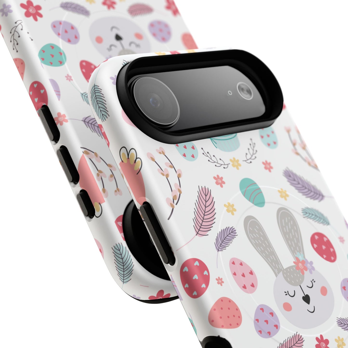 Cute Easter Bunny iPhone Case, Tough Magnetic Phone Cover, Spring Gift, Durable iPhone Accessory, Adorable Easter Decor