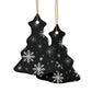 Snowflake Elegance Ceramic Ornaments (1pcs, 5pcs, 10pcs, 20pcs)