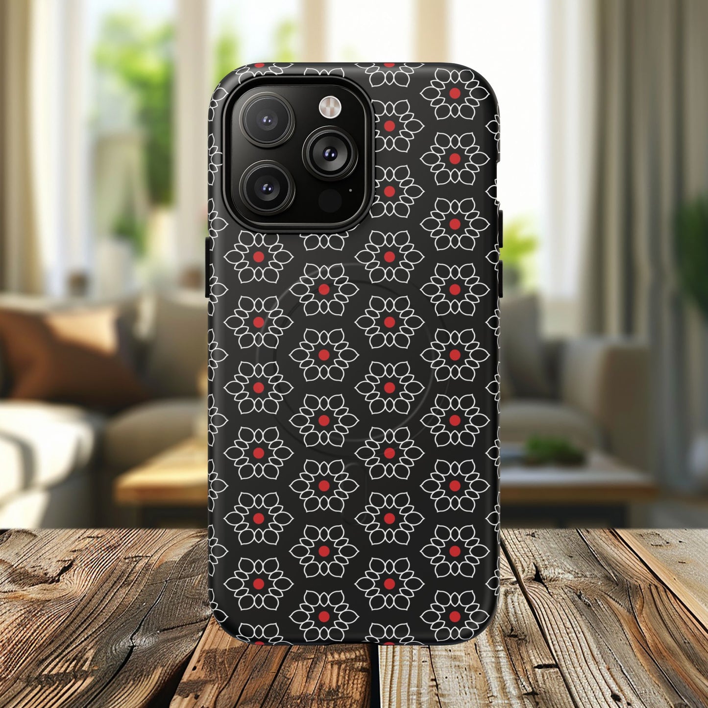 Floral Power Magnetic Tough iPhone Cover | Tough iPhone Cover, Floral Design, Custom iPhone Accessory, Gift for Her, iPhone Case