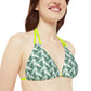 White Tropical Bliss Strappy Bikini Set (AOP)