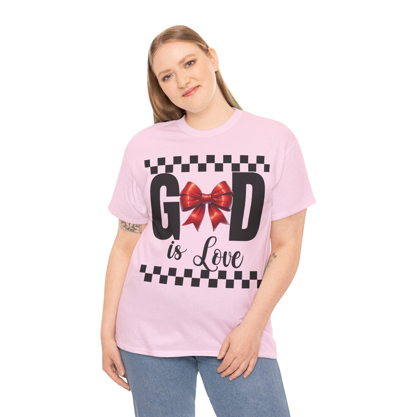 GOD is LOVE Charm Unisex Heavy Gildan Cotton Tee.