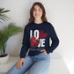 LOVE Always Unisex Heavy Gildan Blend™ Crewneck Sweatshirt.