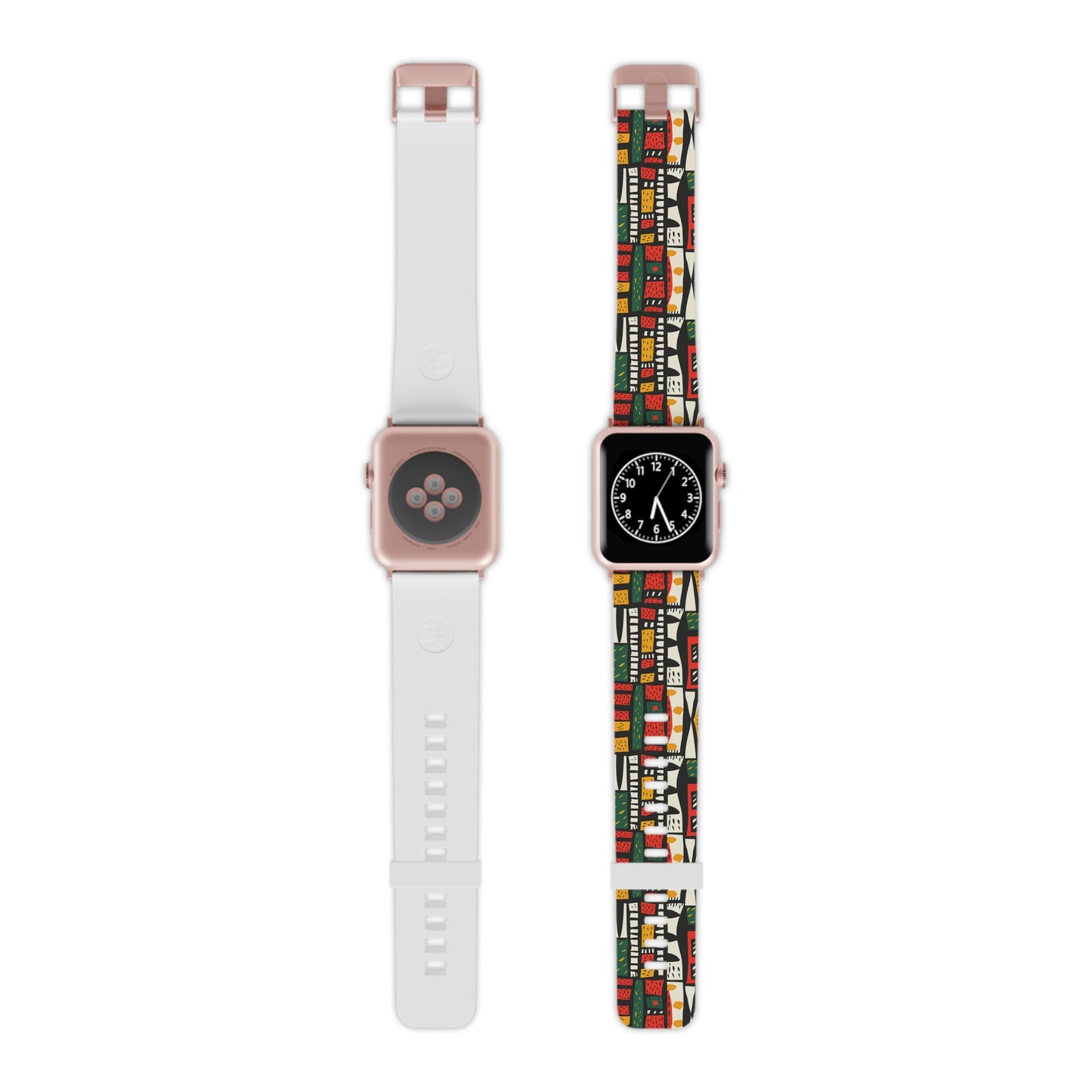 Tribal Harmony Vibrant Apple Watch Band, Colorful Watch Strap, Unique Wristband for Apple Watch, Artistic Accessory, Trendy Gift Idea, Seasonal Style