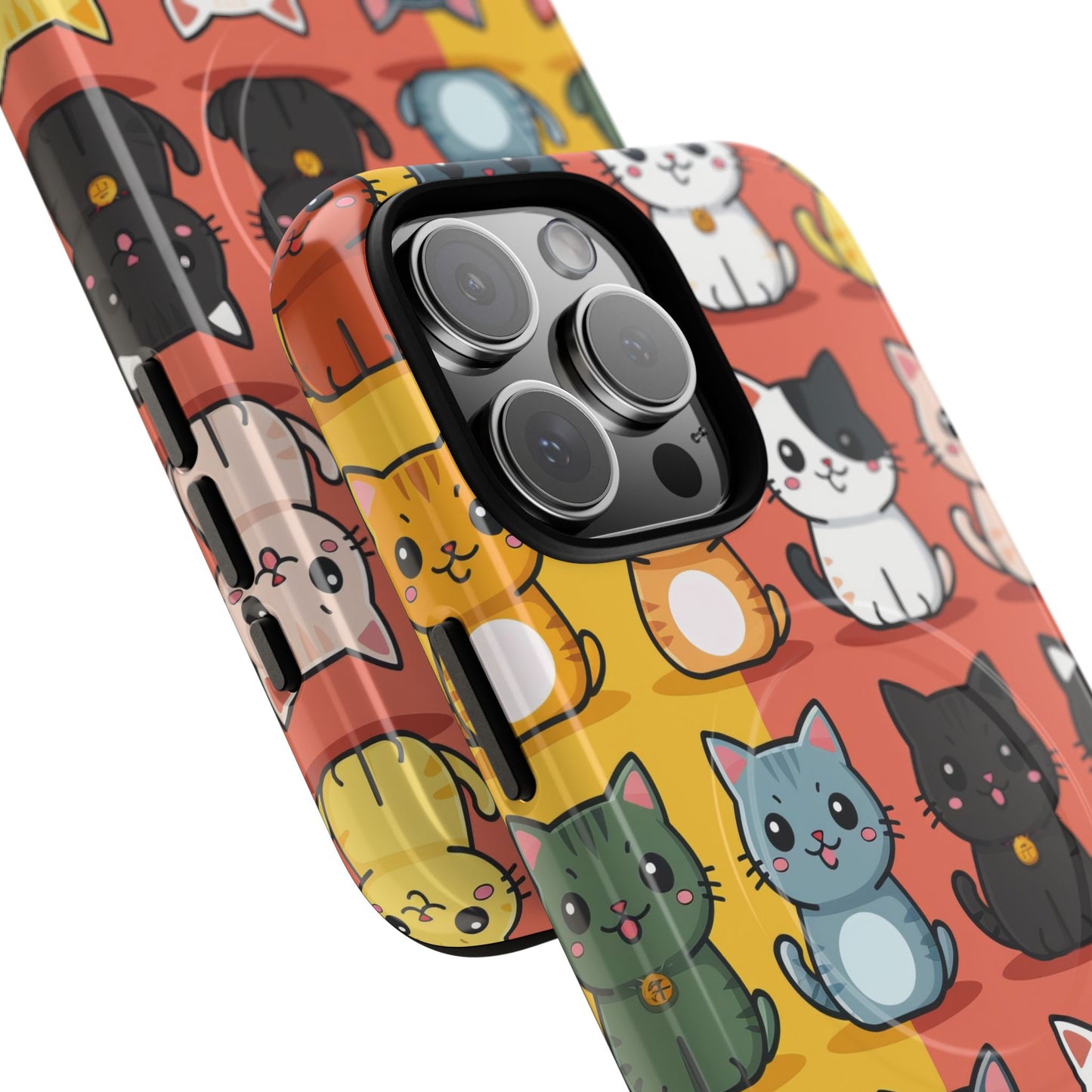 Cute Cat Magnetic Phone Cases for Pet Lovers, Durable Cases, Animal Design, Fun Gift, Unique Accessories