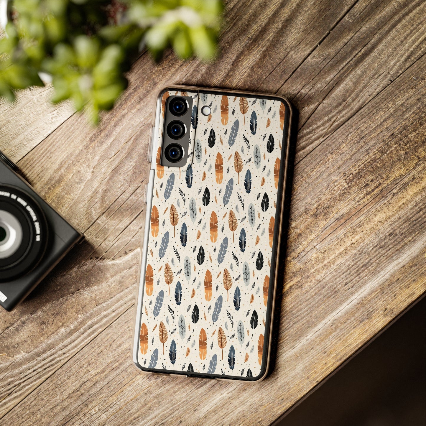 Whispering Feathers Soft iPhone, Google and Samsung Cases