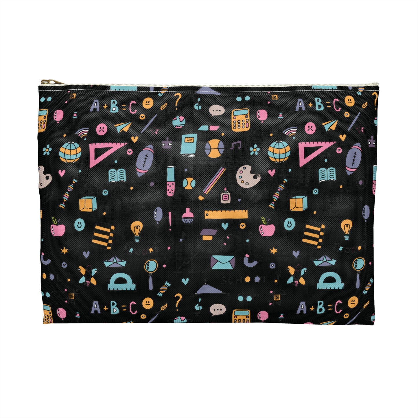 Personalized Chalkboard Chic Composition Book Inspired Accessory Pouch, Kids School Supplies, Classroom Organizer, Teacher Gift, Fun Stationery Case, Back to School