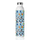 Blue Academic Adventures Slim Water Bottle