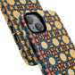 Celestial Spice Tiling Colorful Tough Magnetic iPhone Case, Unique iPhone Cover, Artistic Mobile Shell, Durable Design Accessory, Trendy Gift Idea, MagSafe® iPhone Case.