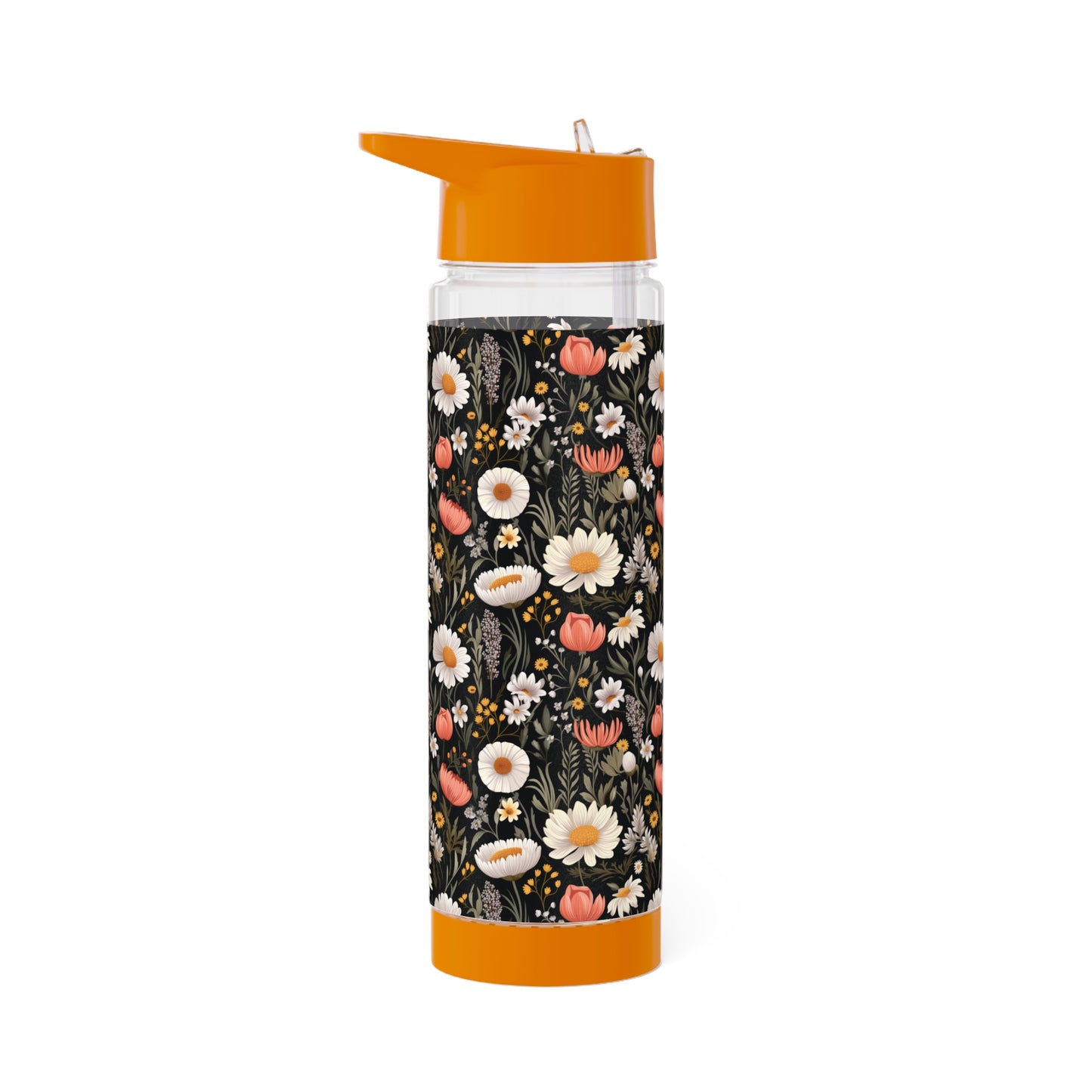 Blossom Elegance: Noir Garden Infuser Water Bottle