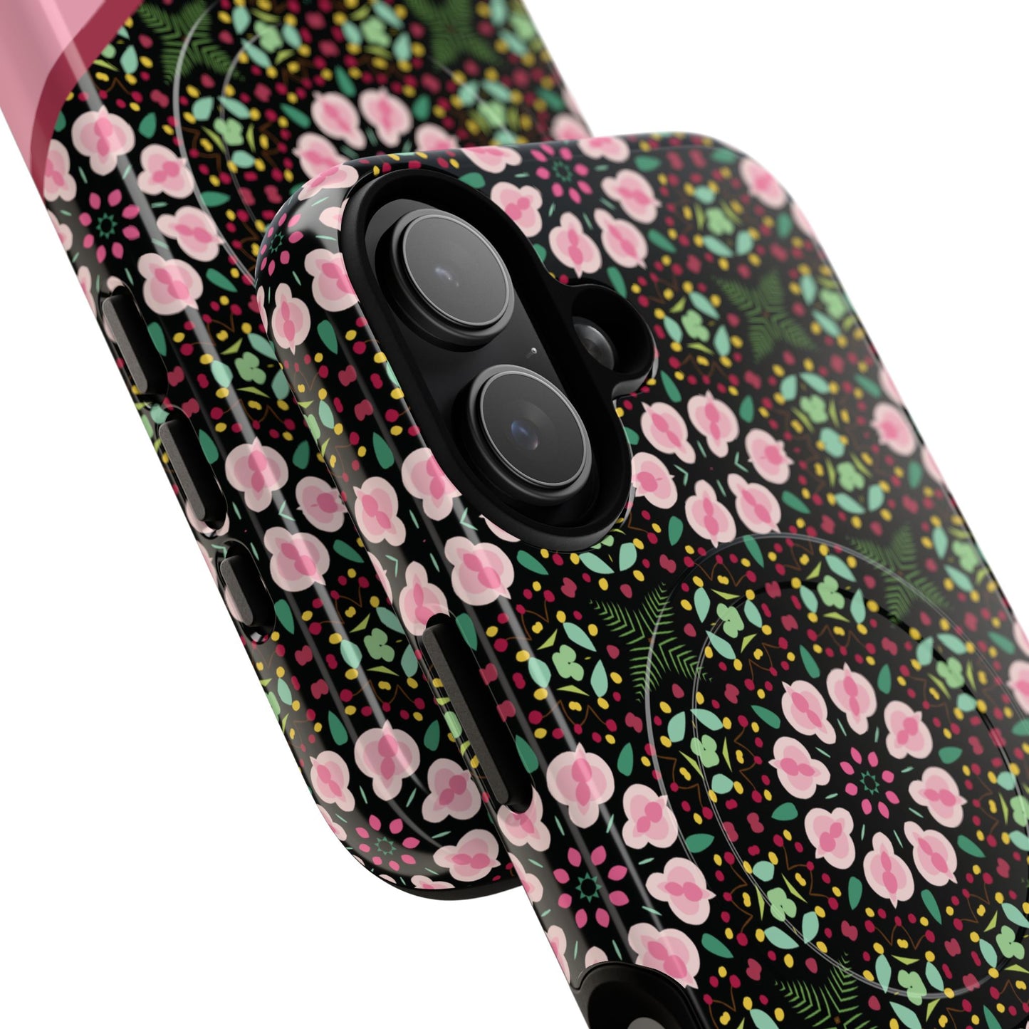 Personalized Twilight Petal Tapestry Floral Tough Magnetic MagSafe® iPhone Case, Durable iPhone Protector, Unique Gift for Her, Stylish Tech Accessories.