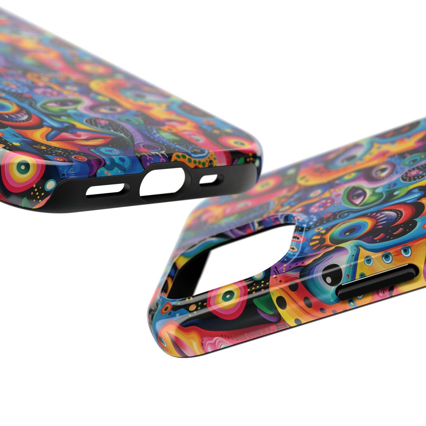 Psychedelic Visions Vibrant Art iPhone and Samsung Phone Case - Stylish Tough Case for Artists & Creatives.