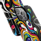 Vibrant Yin Yang Pop Splash Tough Magnetic iPhone Cases, Bold Artwork, Customizable Protection, Gift for Tech Lovers, Colorful iPhone Accessories