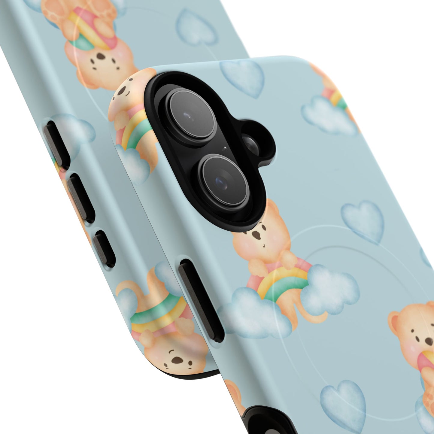 Cute Bear Magnetic iPhone Case, Kid-Friendly iPhone Cover, Stylish Cell Accessory, Gift for Kids, Durable Design for Any Occasion