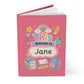 Personalized Kids Pink Hardcover Notebook — "This Belongs to [Name]" Cute School Notebook/Back to School.