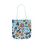 Blue Academic Adventures Canvas Tote Bag