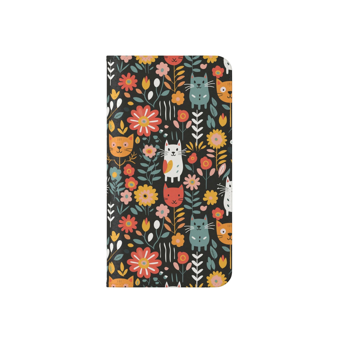 Whimsical Feline Garden iPhone and Samsung Flip Cases