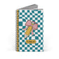 Teal Checkered Charm Spiral Journal (EU)- (PY)