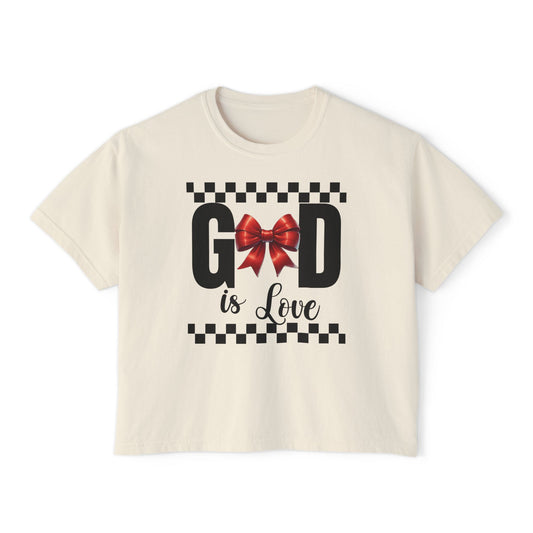 GOD is LOVE Women's Comfort Colors Boxy Tee