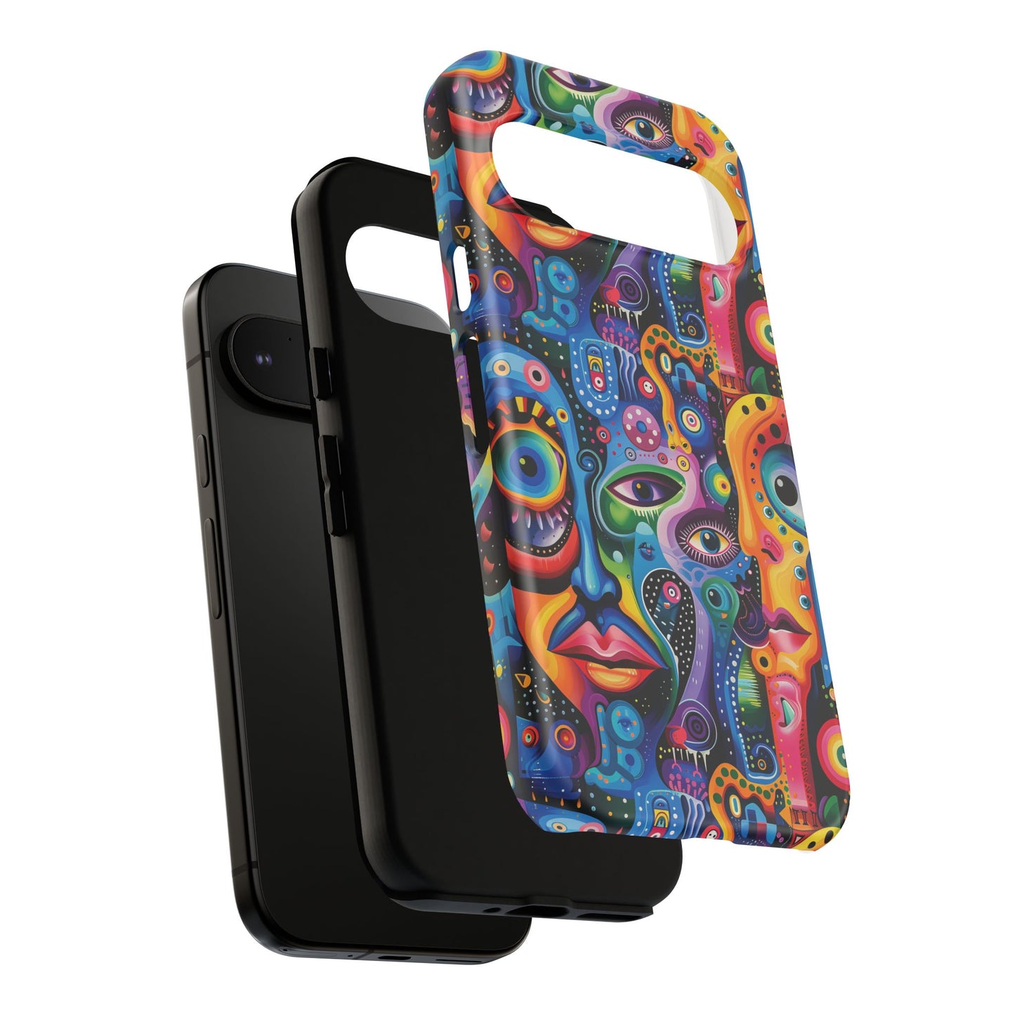 Psychedelic Visions Vibrant Art Google Pixel, iPhone and Samsung Phone Case - Tough Cases for Creative Souls
